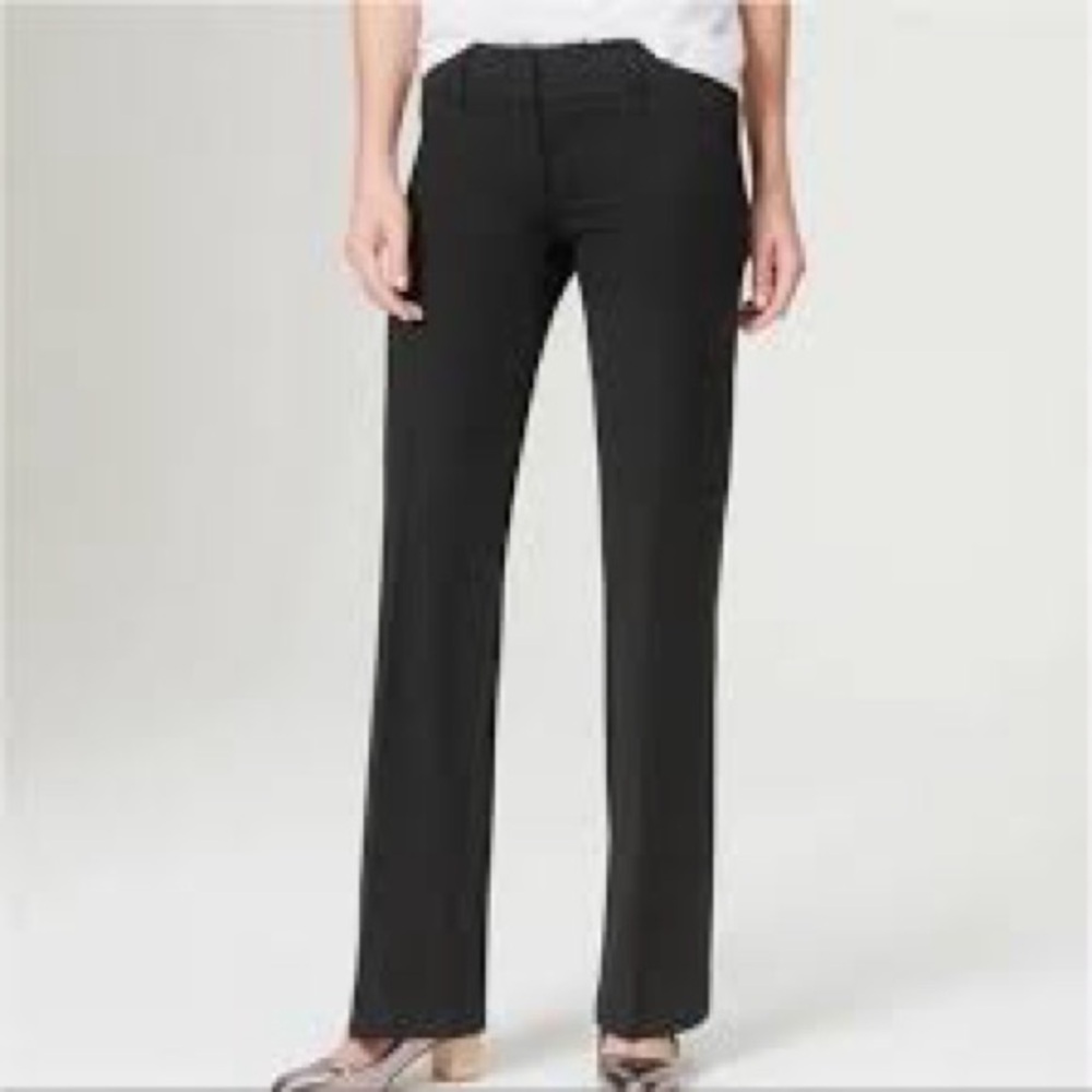 Loft The Marisa Trouser Dress Pants Business Office Wear Size 12 Dark Gray